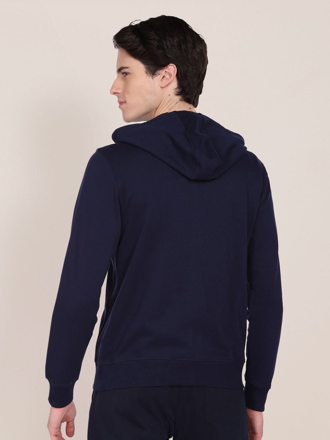  U.S. Polo Assn. Hooded Front-Open Cotton Sweatshirt