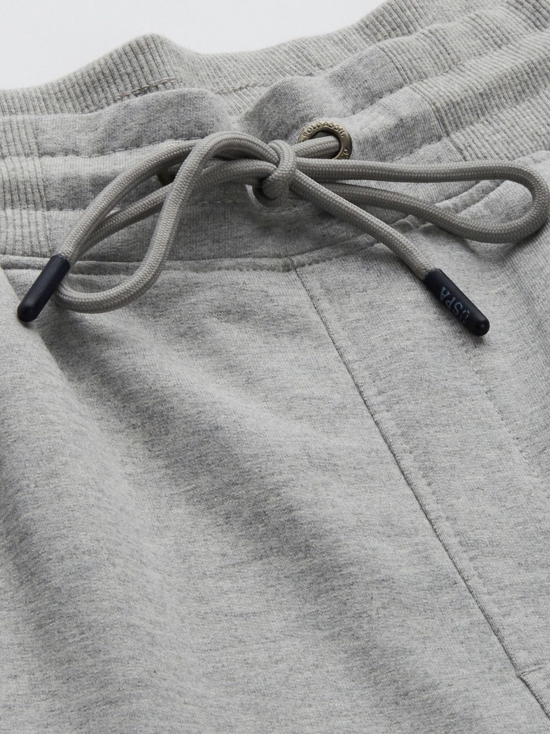  U.S. Polo Assn. Denim Co. Men Grey Brand Logo Printed Knitted Regular Joggers