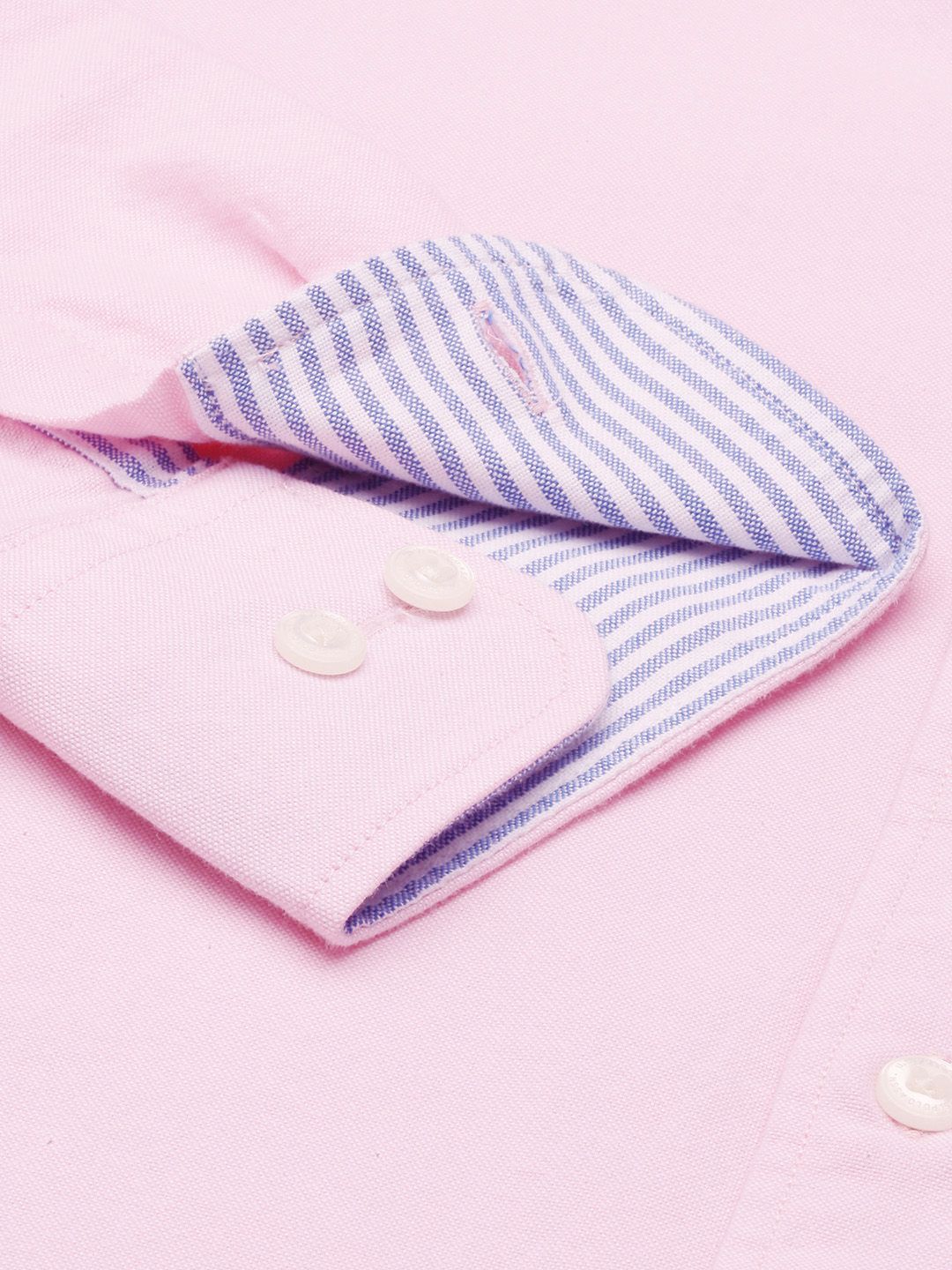U.S. Polo Assn. U S Polo Assn Men Pink Solid Tailored Fit Pure Cotton Casual Shirt