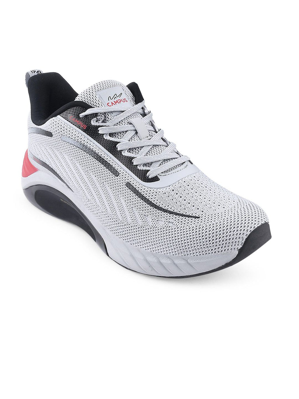  Campus Men Grey & Red 6G-221 Running Shoes
