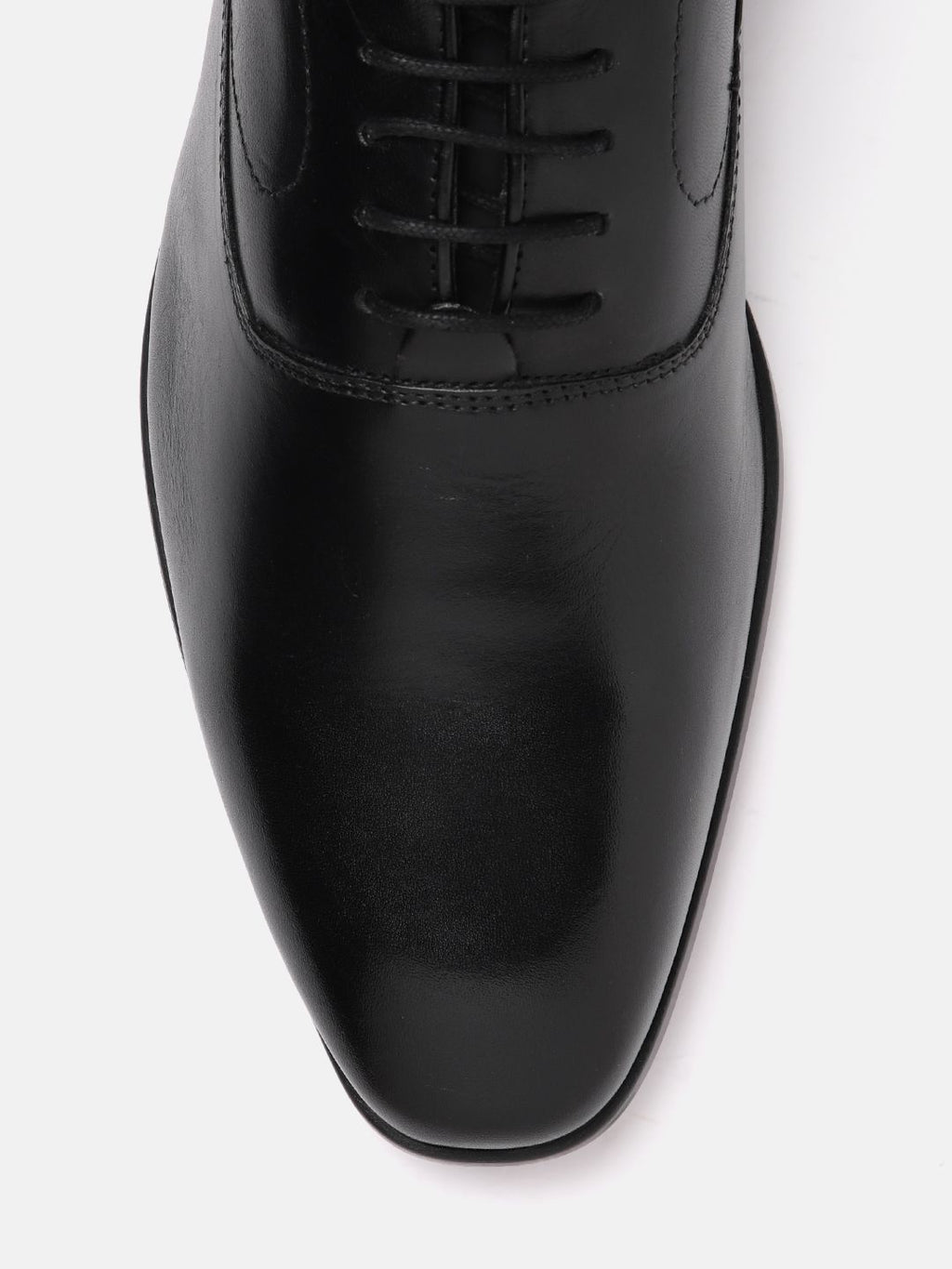 Van Heusen Men Leather Solid Formal Oxfords