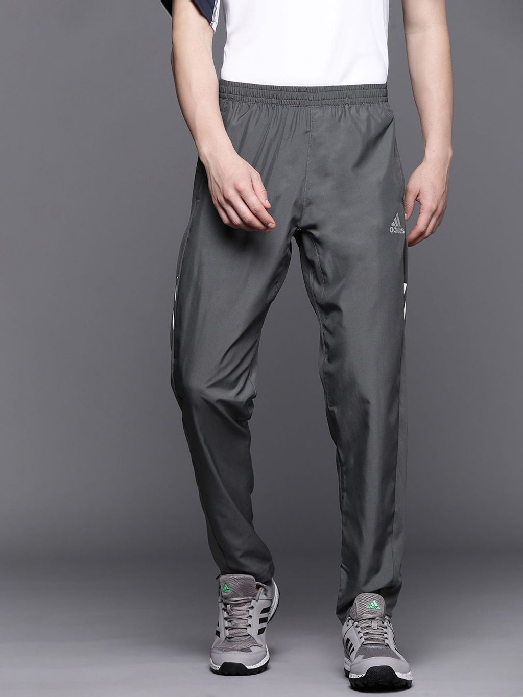  ADIDAS Men Grey Own The Run Astro Wind Sustainable Track Pants
