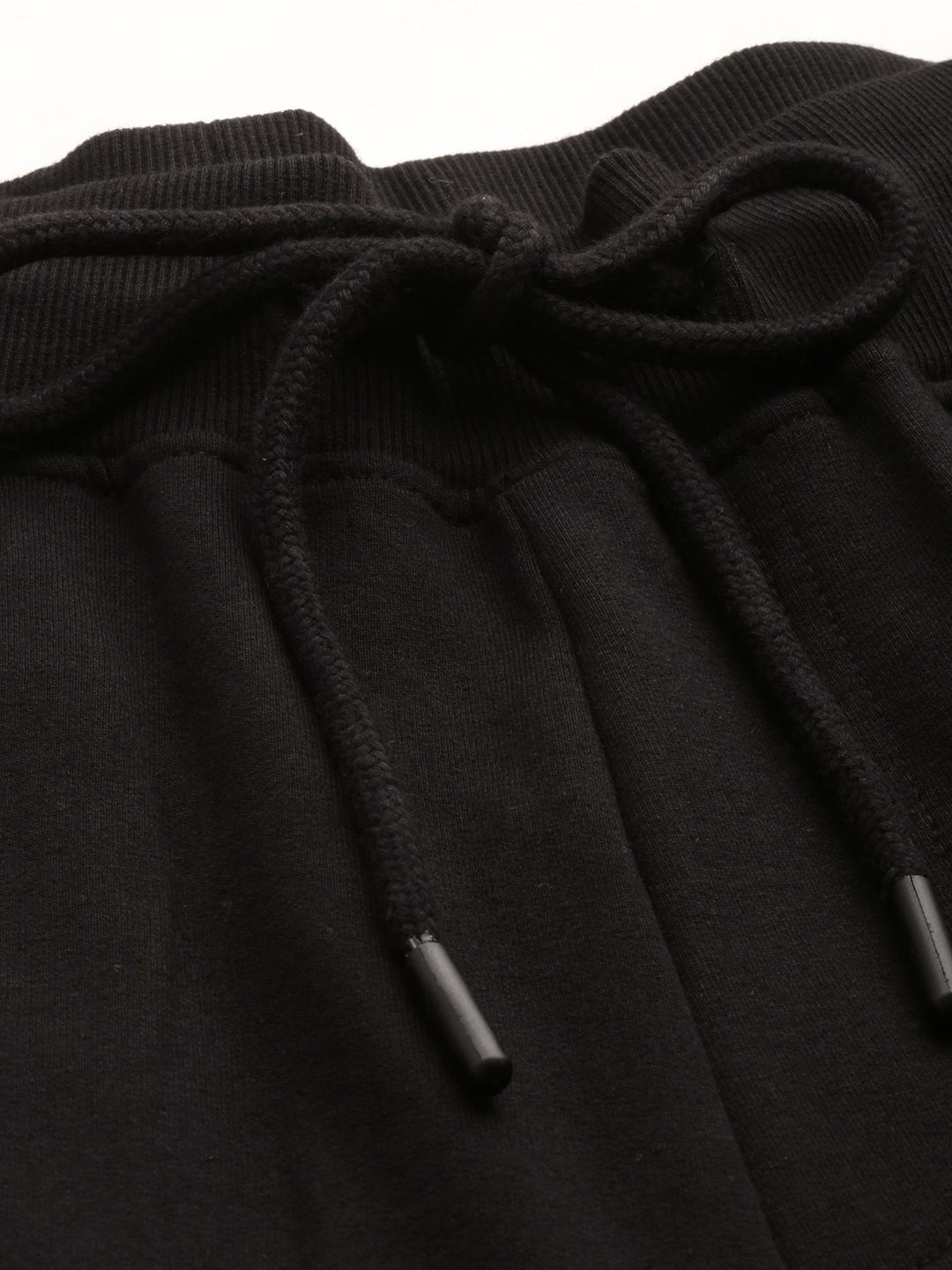  WROGN Men Black Solid Slim Fit Joggers With Printed Side Stripe