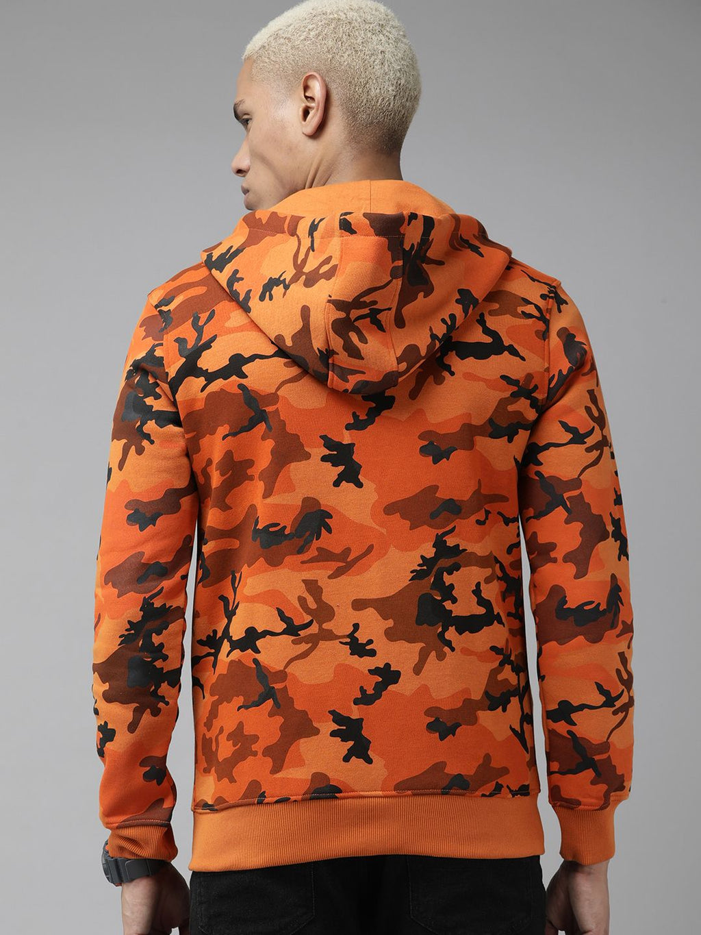  Roadster Men Printed Hooded Sweatshirt