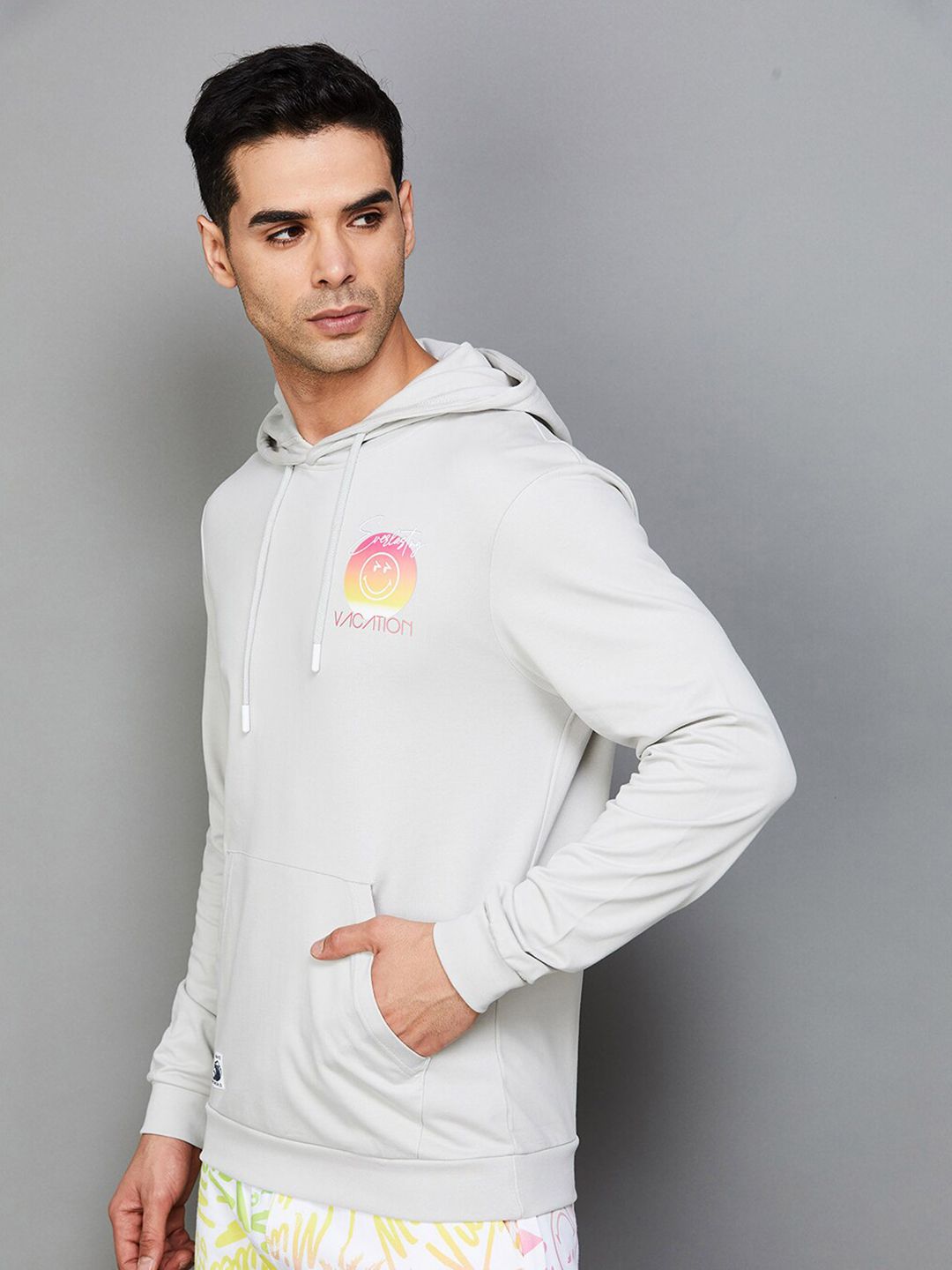  SmileyWorld Long Sleeves Hooded Cotton Pullover