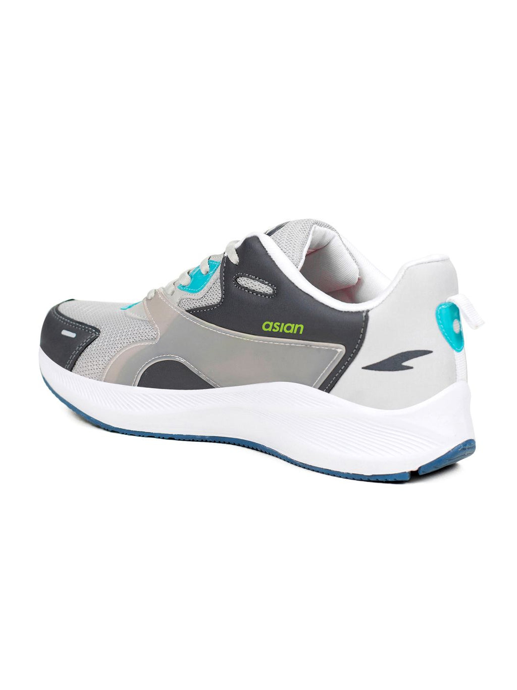  ASIAN Men Grey & Black Max Cushion Memory Foam Mesh Running Shoes