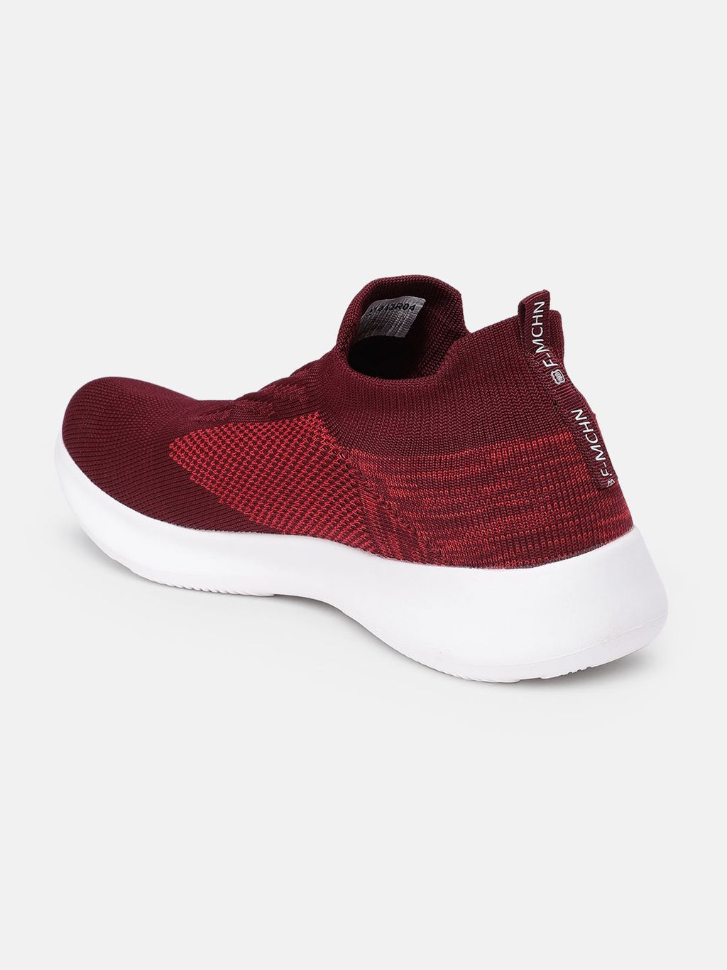  Flying Machine Men Burgundy Solid Lumin Walking Shoes