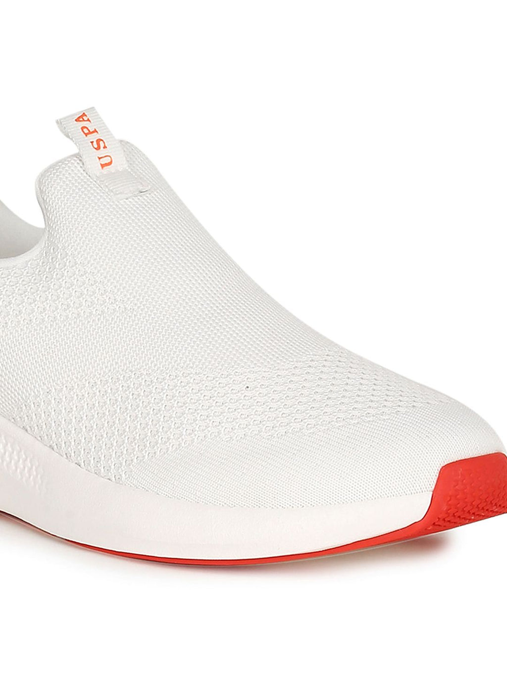 U.S. Polo Assn. U S Polo Assn Men Off White Textile Walking Sports Shoes