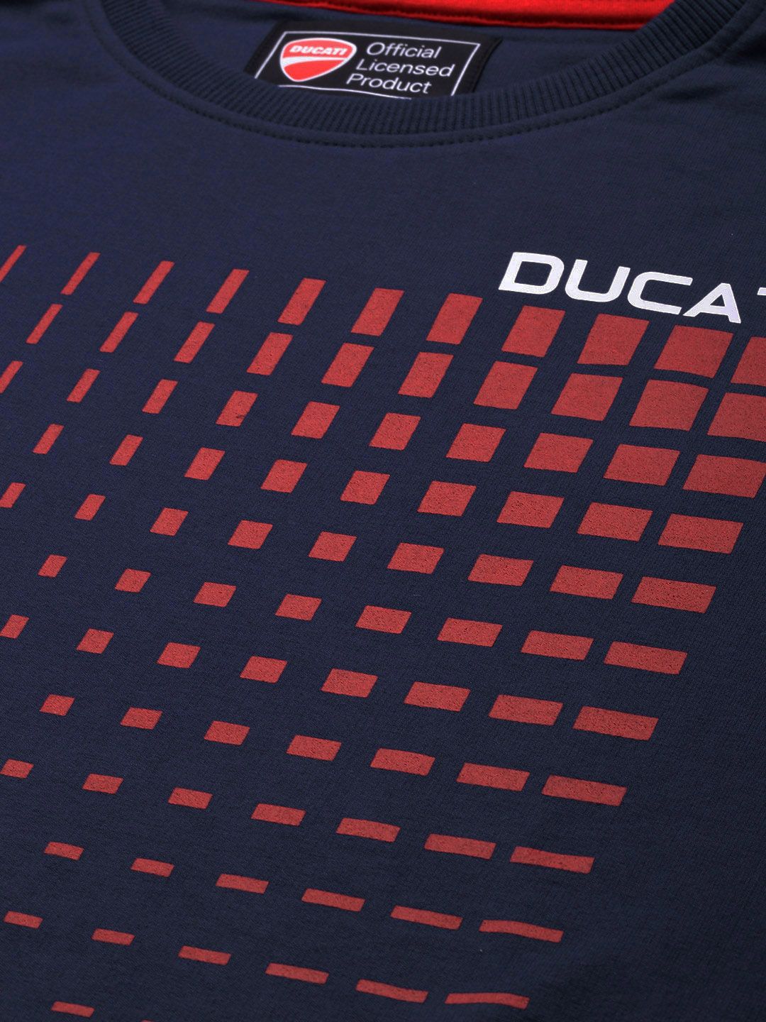  Ducati Men Navy Blue Printed Sweatshirt