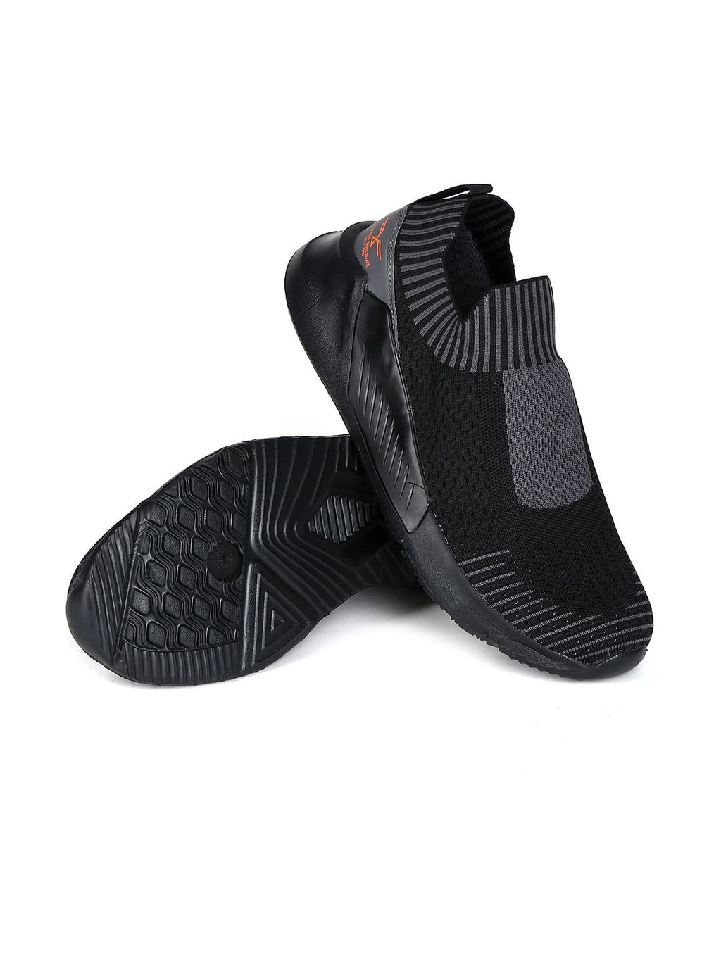  Flying Machine Men Black Textile Walking Shoes