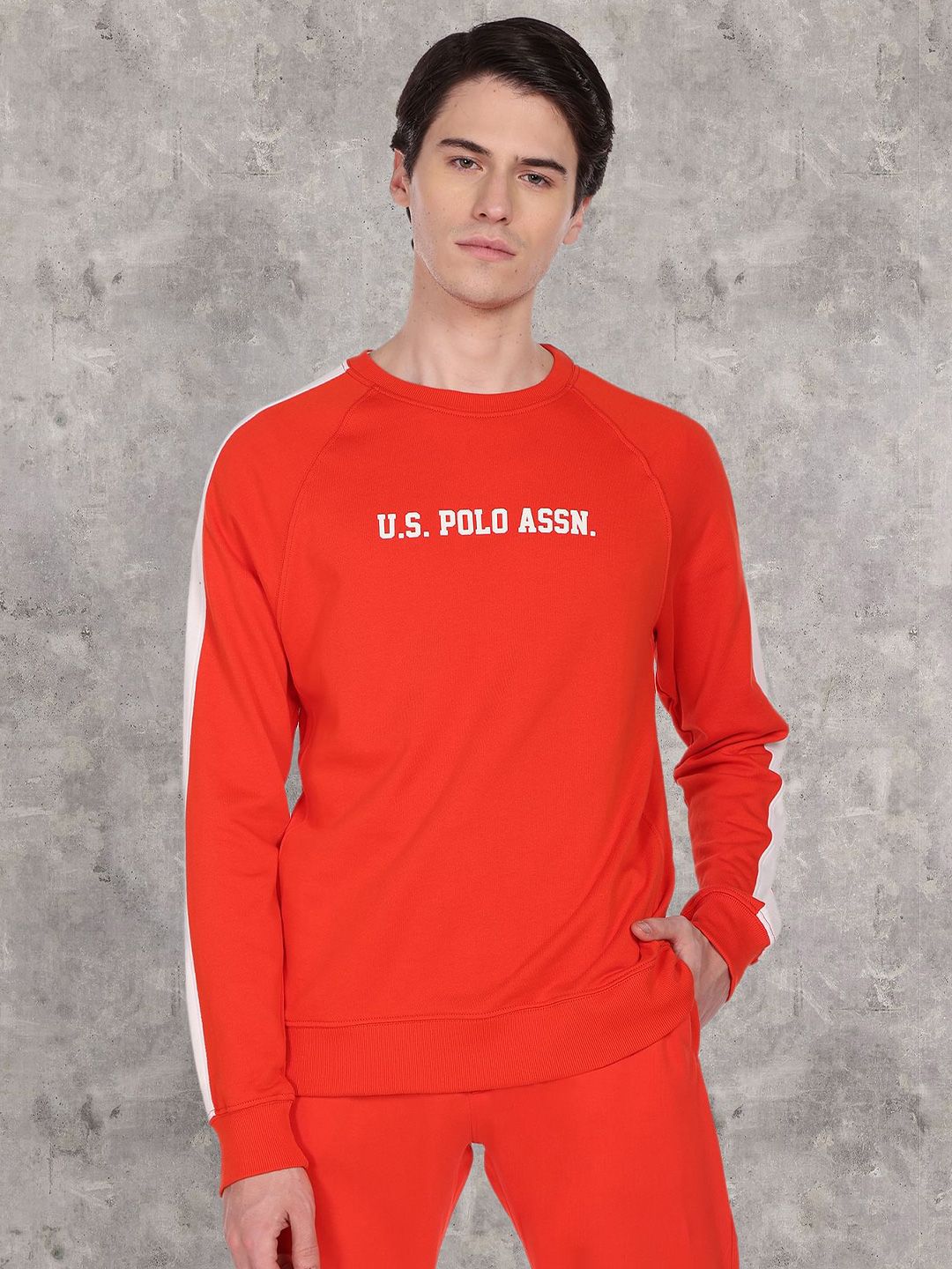  U.S. Polo Assn. Denim Co. Printed Cotton Sweatshirt