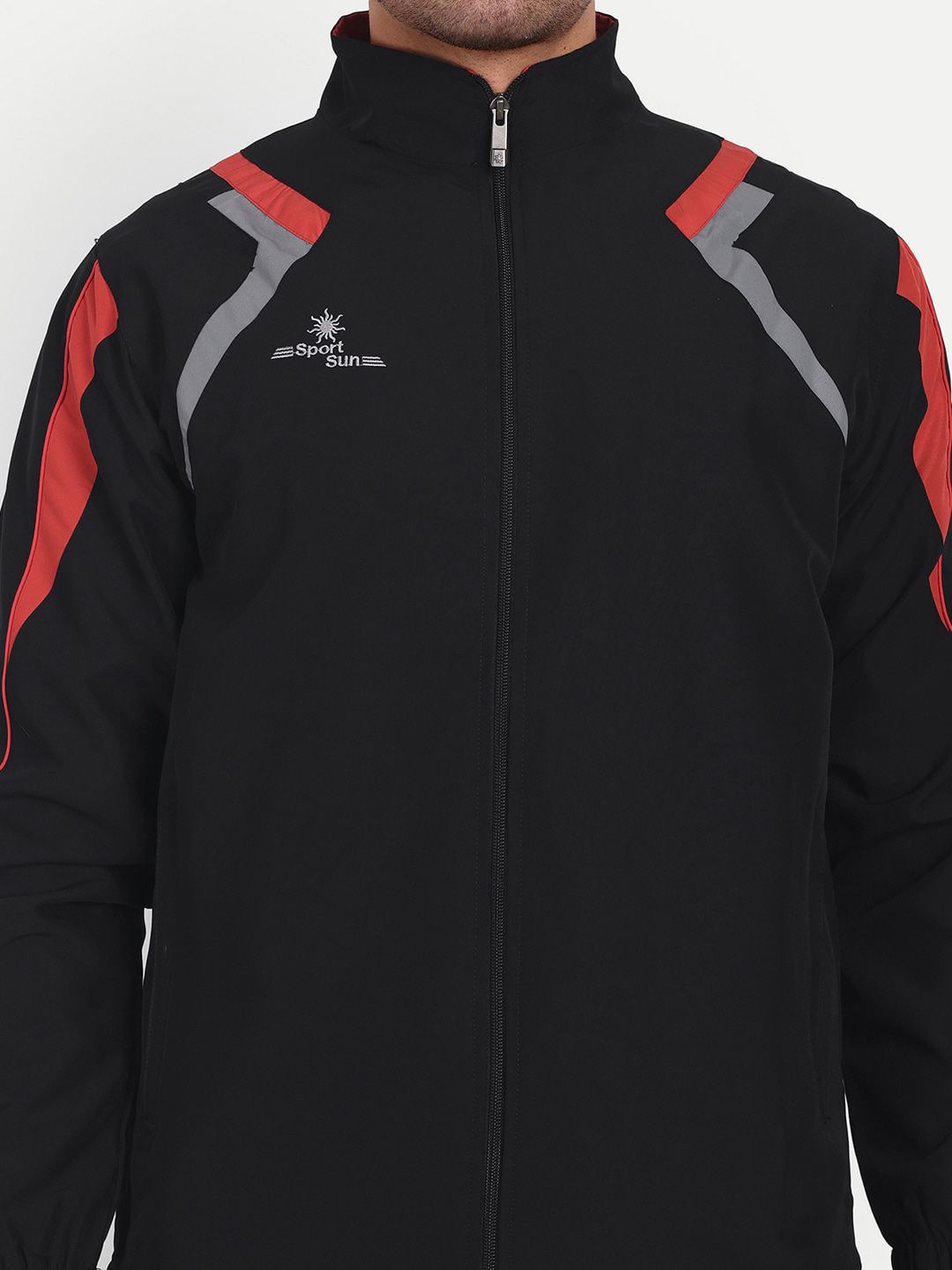  Sport Sun Men Solid Track Suit