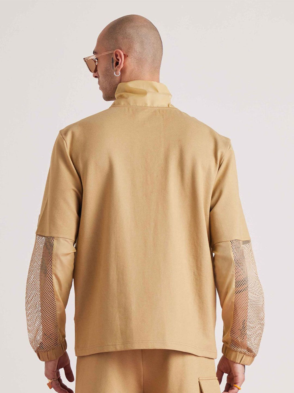  Muvazo Men Self Design Pockets Sweatshirt