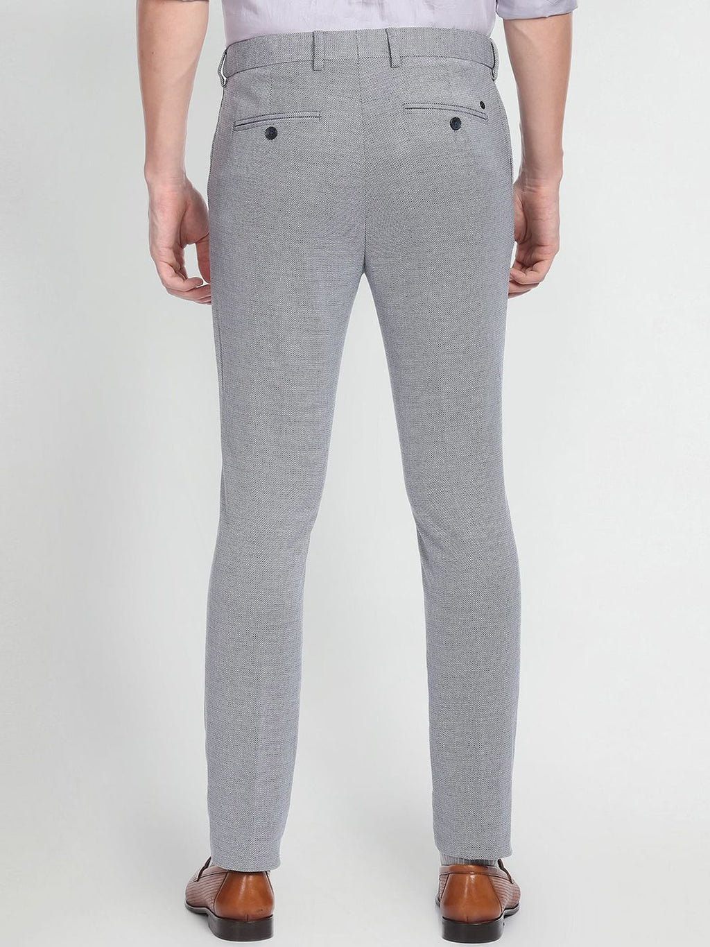  Arrow Men Mid-Rise Slim Fit Formal Trousers