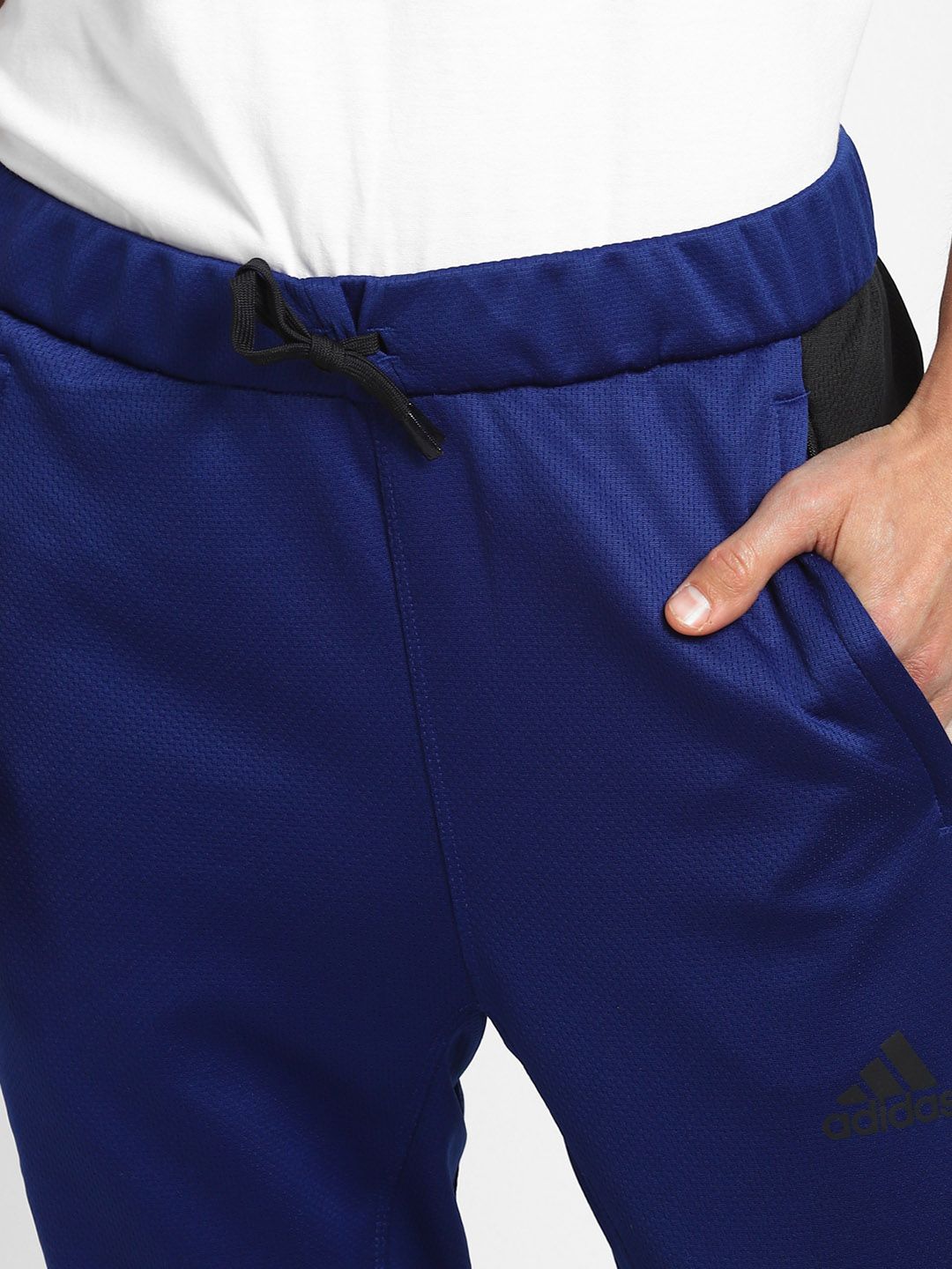  ADIDAS Men Blue Solid Track Pants