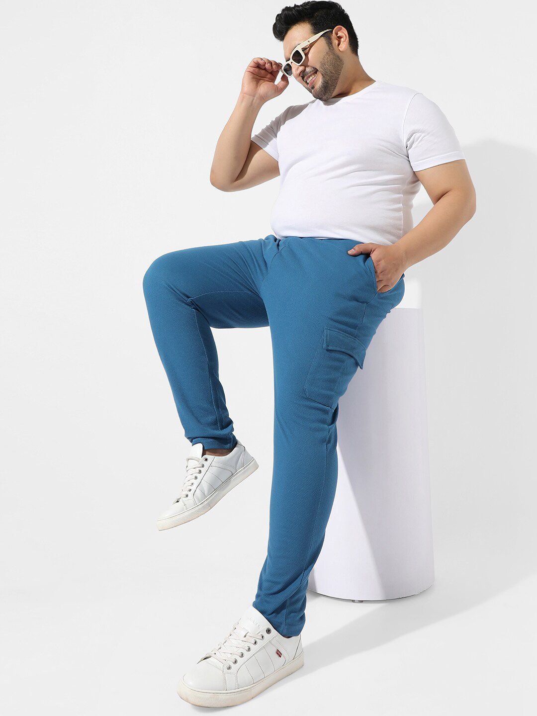  Instafab Plus Men Plus Size Cotton Track Pant