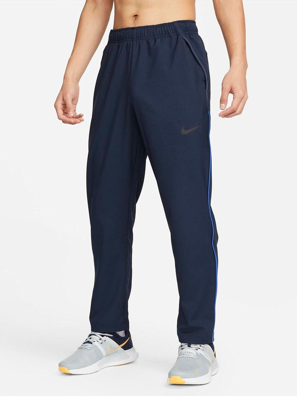  Nike Men Navy Blue BAS M NK DF TEAM WVN Track Pants
