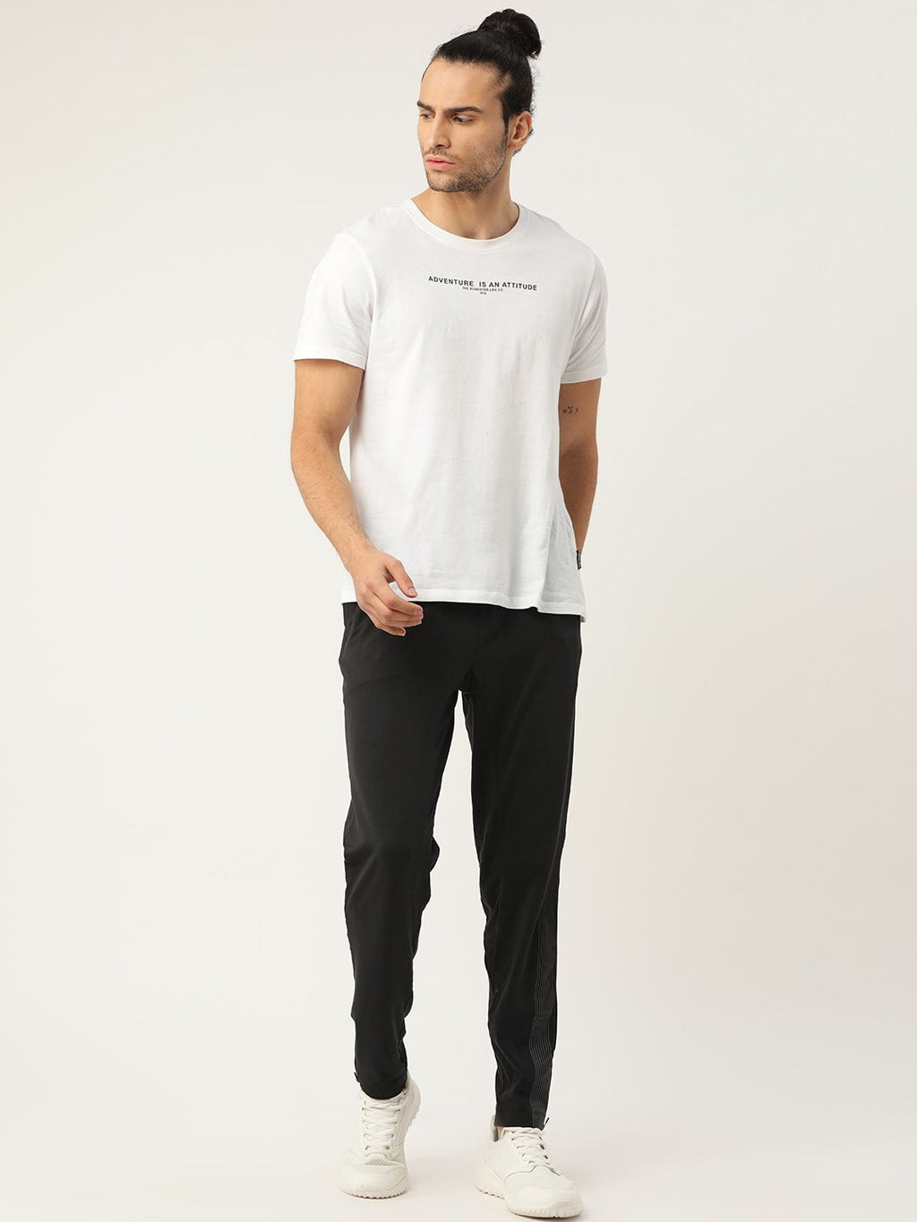  Jockey Men Black Solid Straight Fit Stay-Dry Track Pants