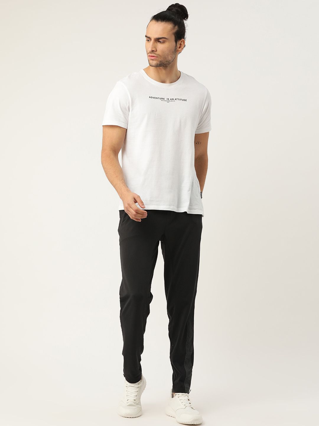  Jockey Men Black Solid Straight Fit Stay-Dry Track Pants