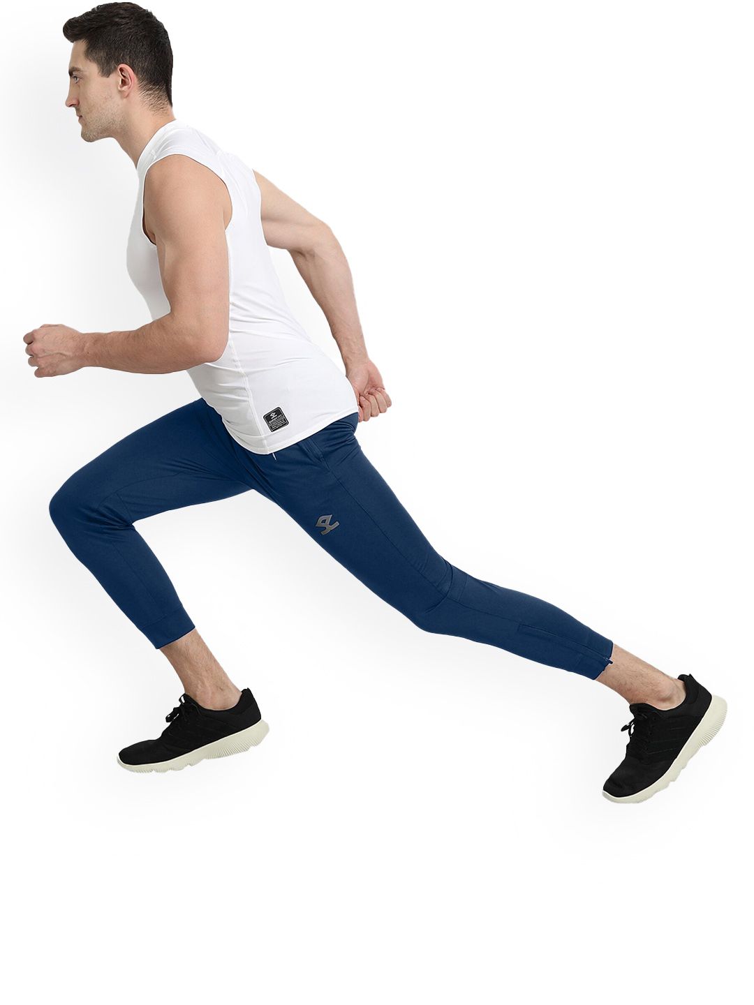 Shrey Men Tapered Leg Fit Sports Track Pants