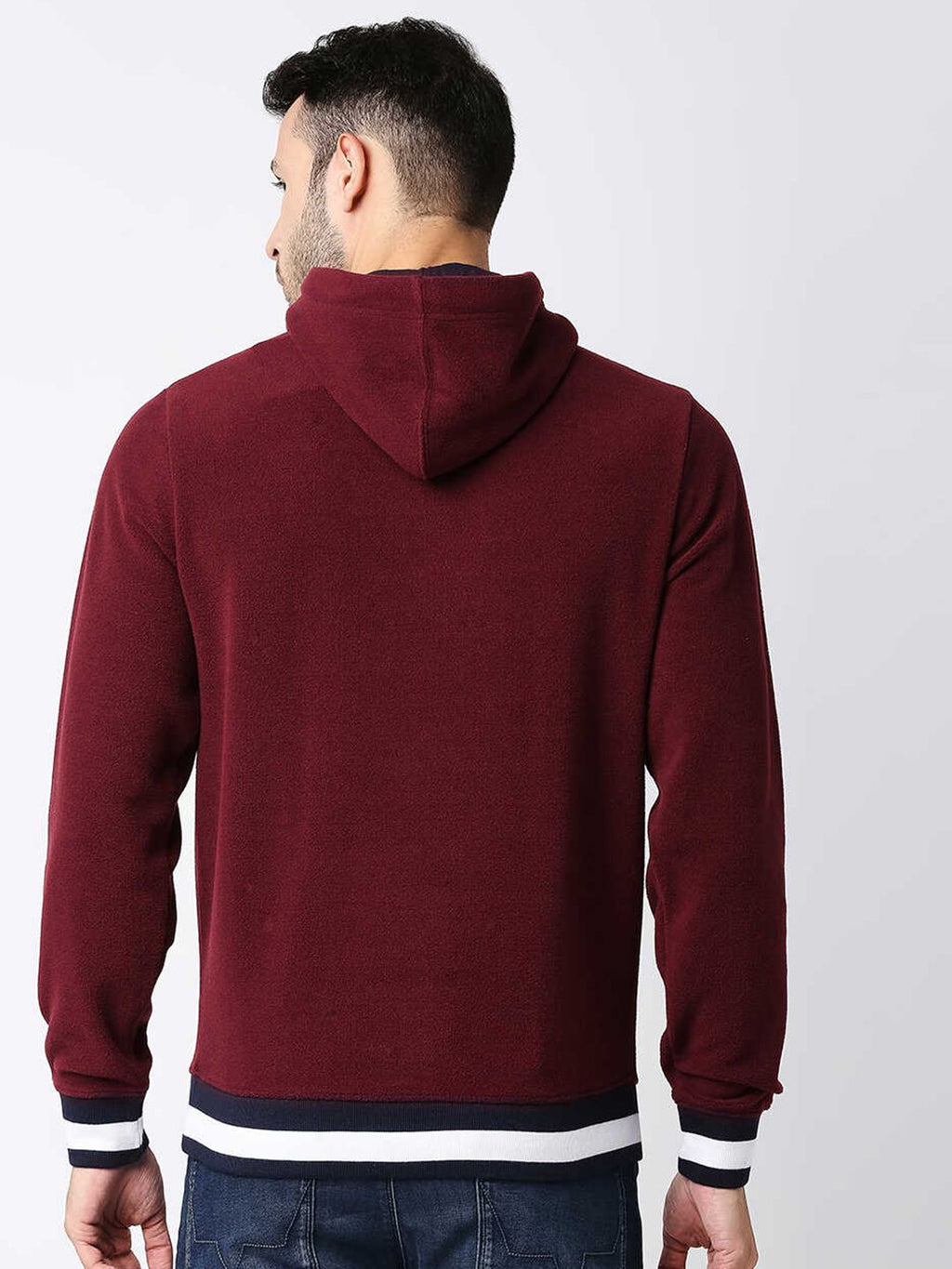  Pepe Jeans Men Red Hooded Sweatshirt