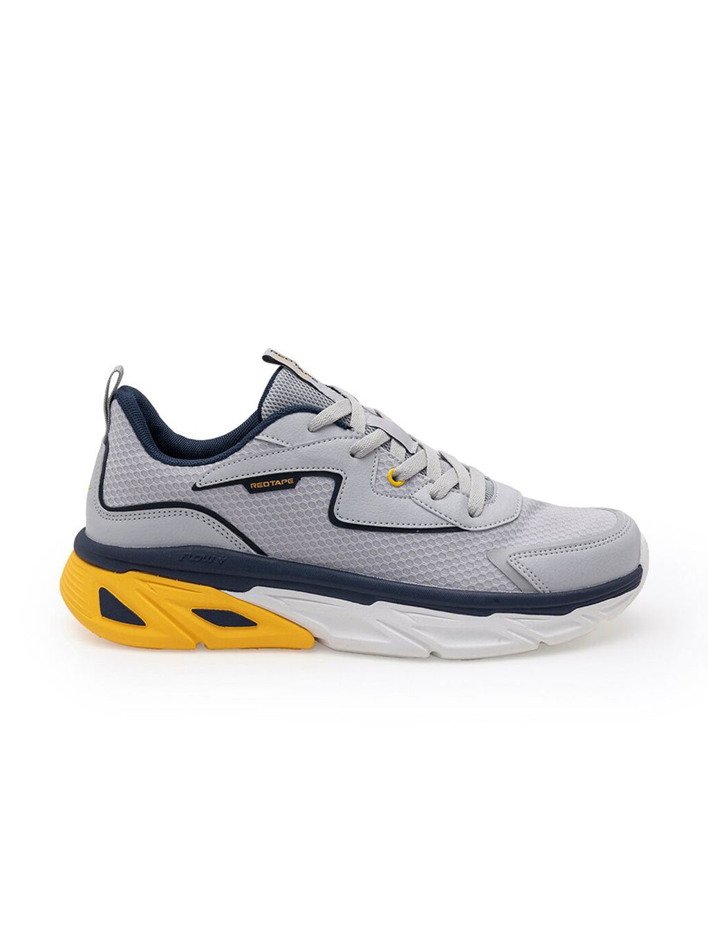  Red Tape Men Grey Textile Walking Shoes