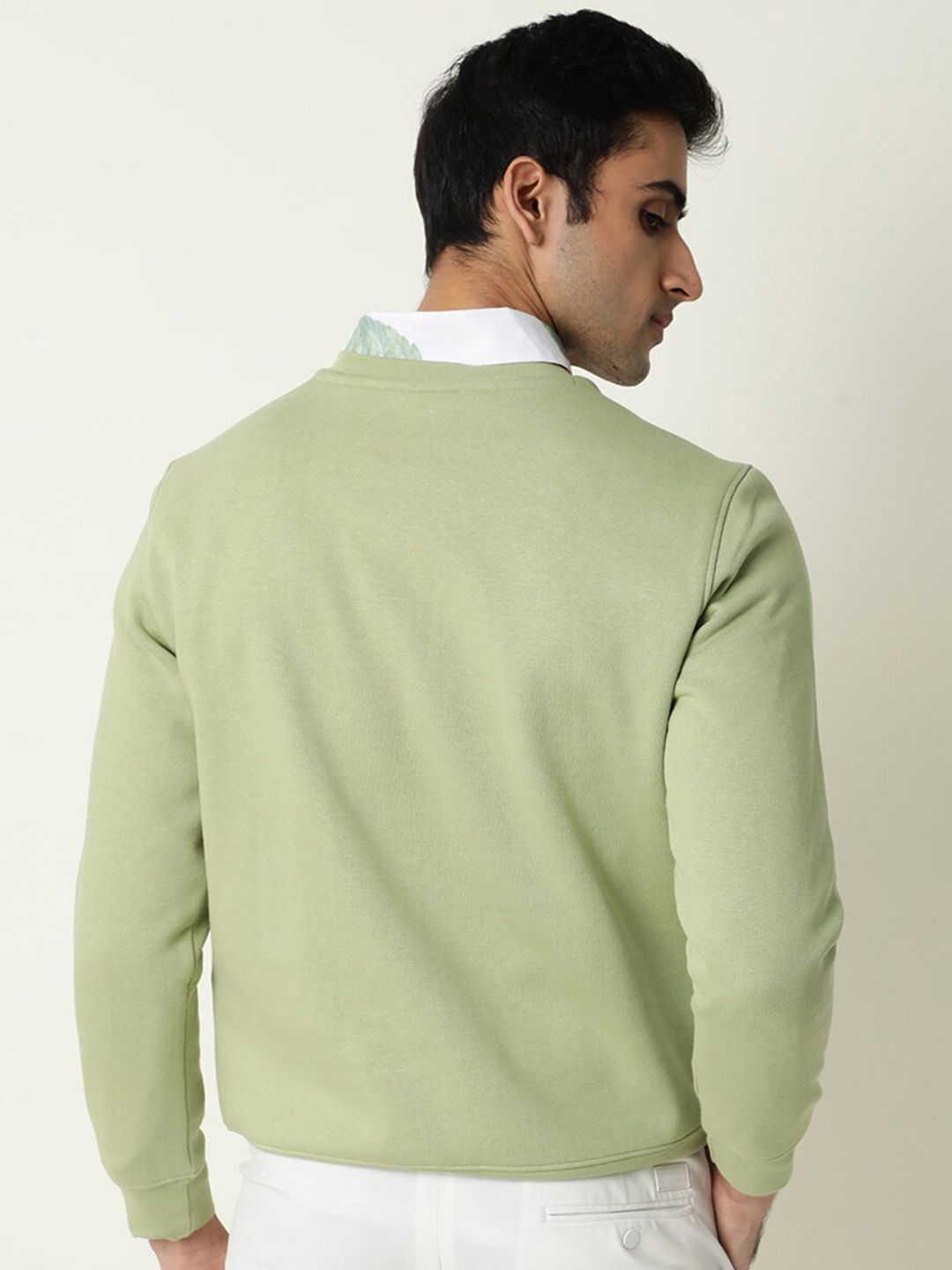  RARE RABBIT Men Green Printed Sweatshirt