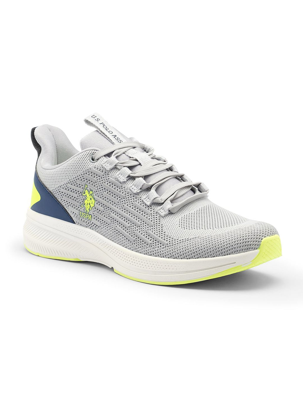  U.S. Polo Assn. Men Grey Textile Walking Shoes