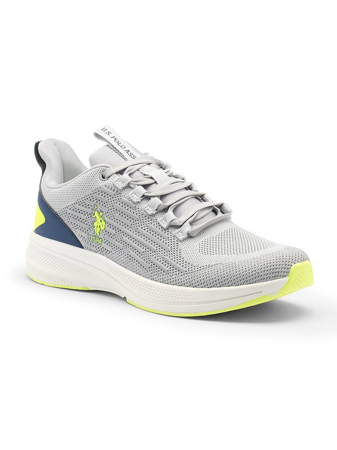  U.S. Polo Assn. Men Grey Textile Walking Shoes