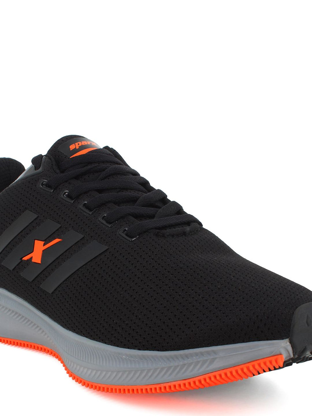  Sparx Men Black Mesh Long Distance Running Shoes