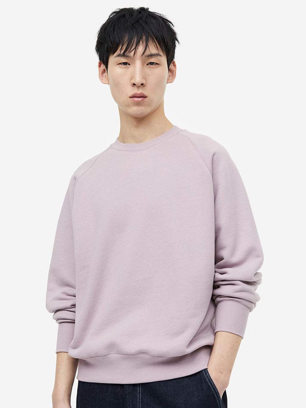  H&M Men Oversized Fit Cotton Sweatshirt