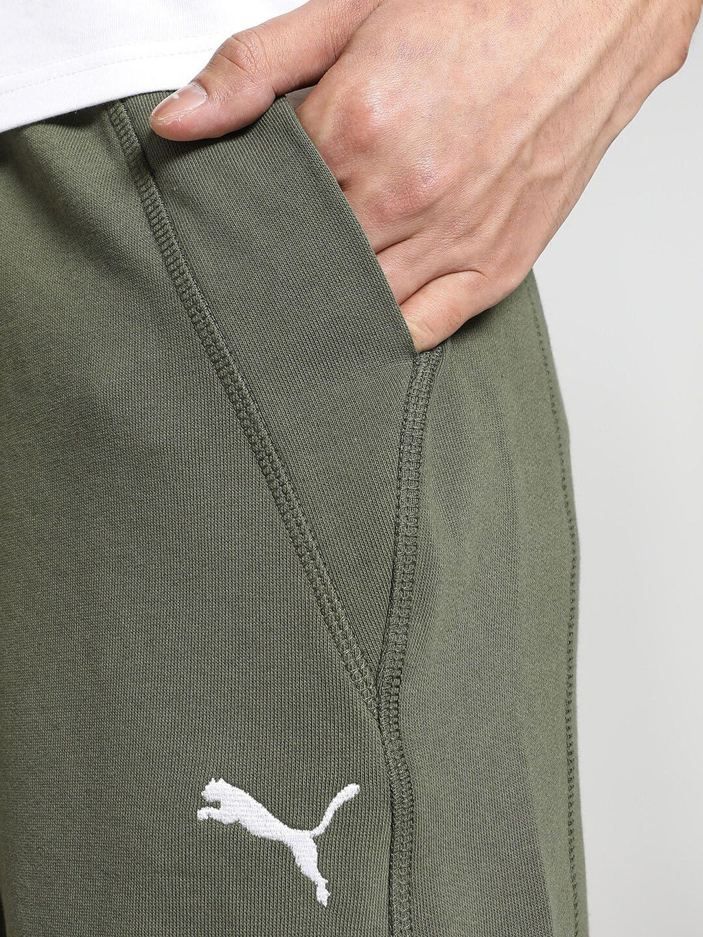  Puma Men Studio Plastic Free Logo-Printed Cotton Regular Fit Joggers