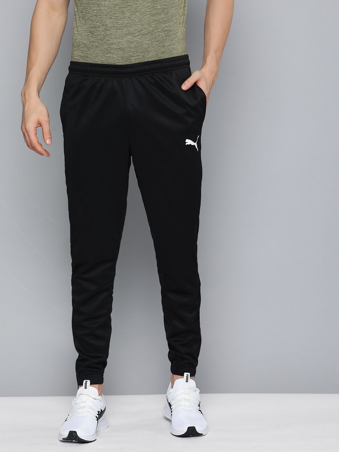  Puma Men Navy Blue DryCELL Team Rise Training Joggers