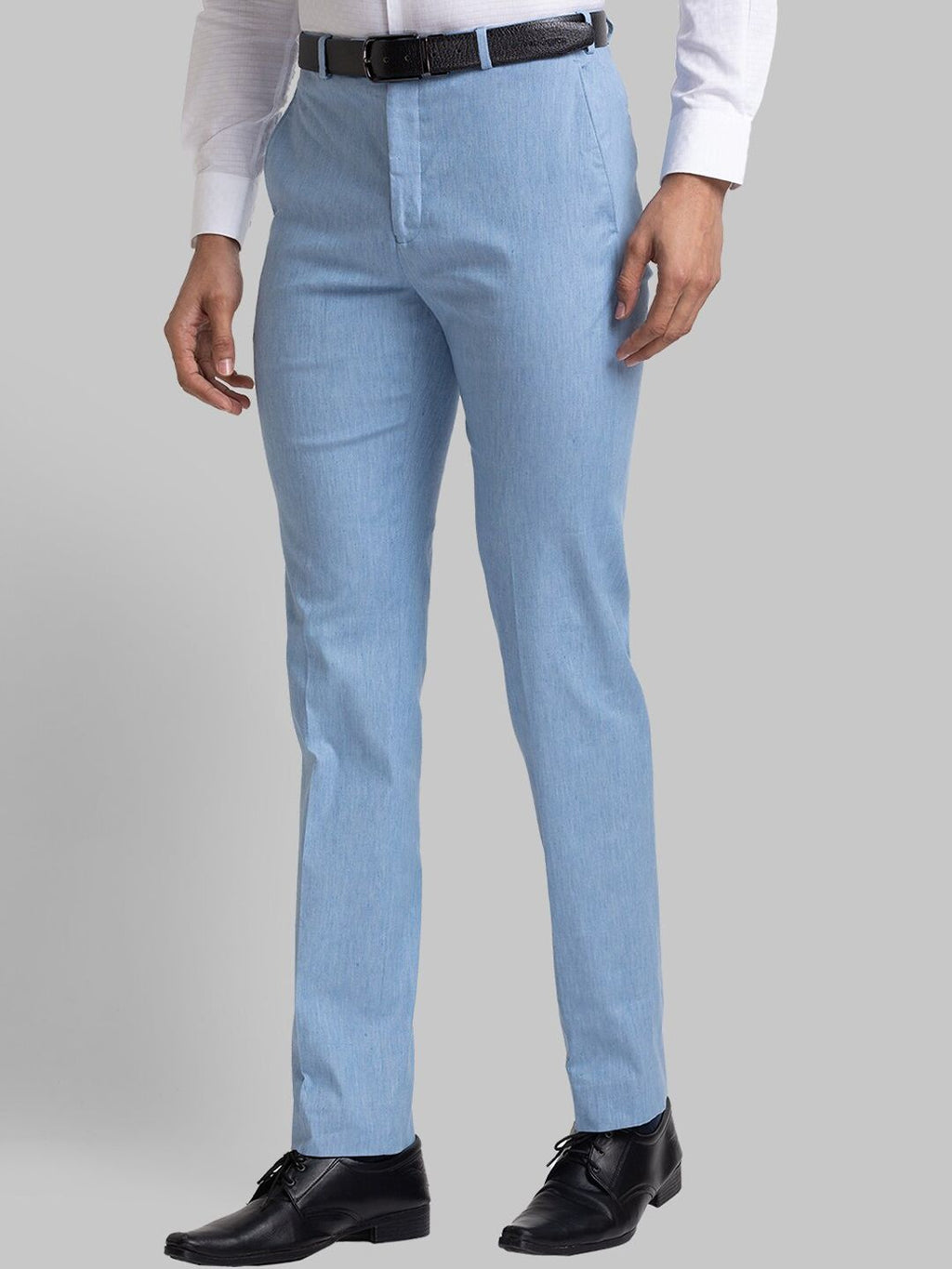  Raymond Men Contemporary Fit Flat Front Formal Trousers