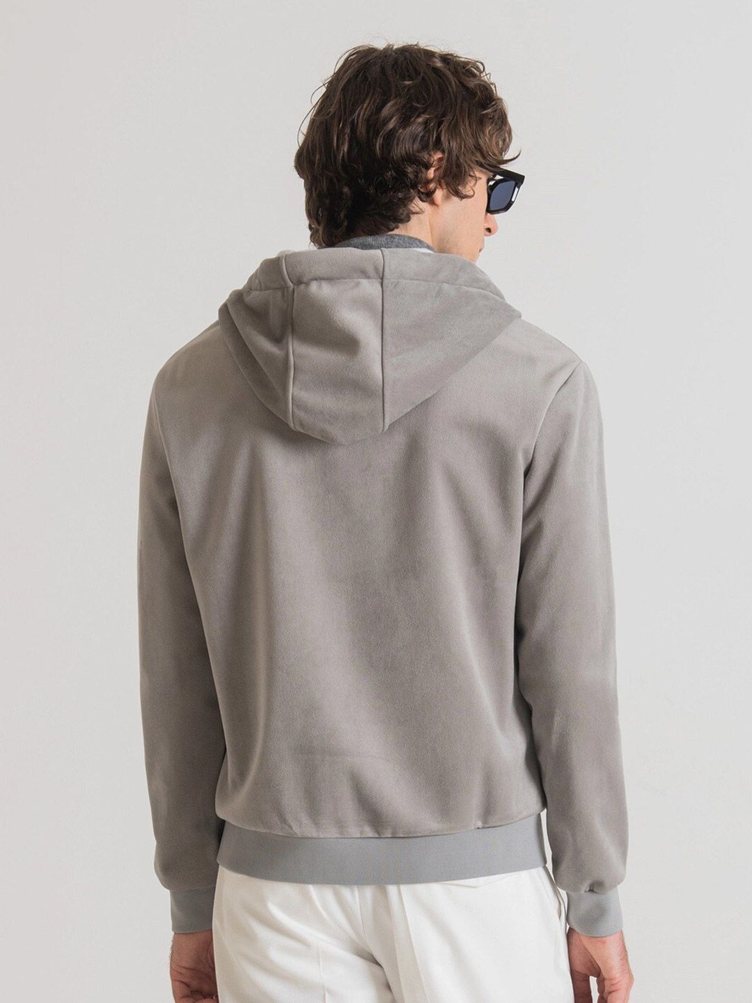  Antony Morato Men Grey Hooded Sweatshirt