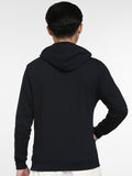  Jack & Jones Men Black Solid Hooded Sweatshirt