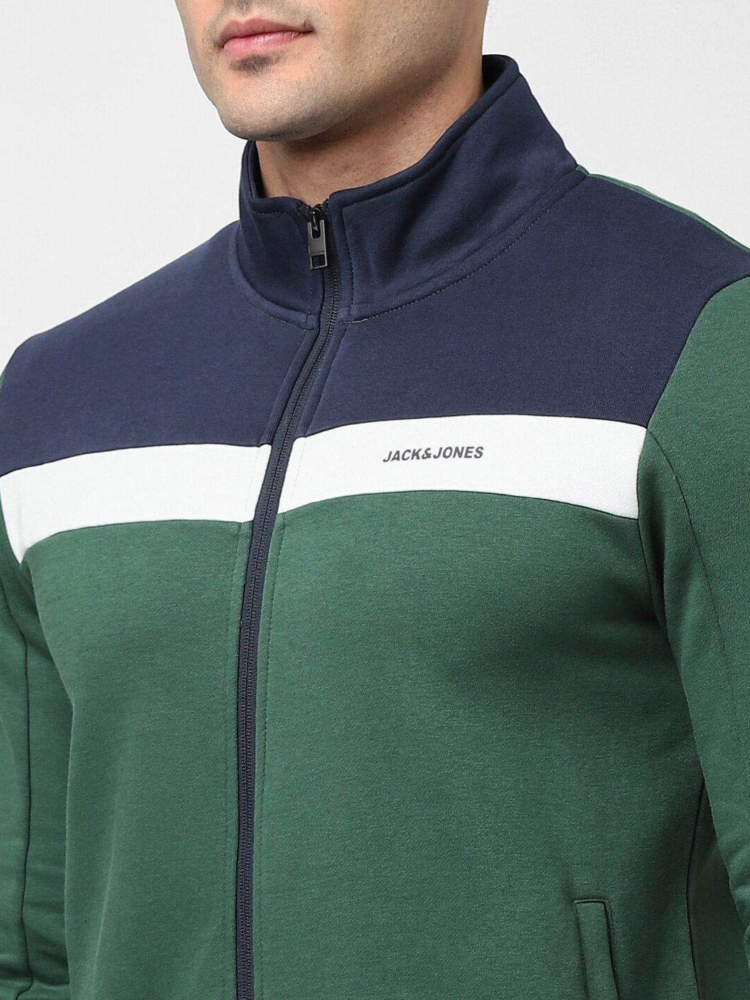  Jack & Jones Cotton Colourblocked Sweatshirt