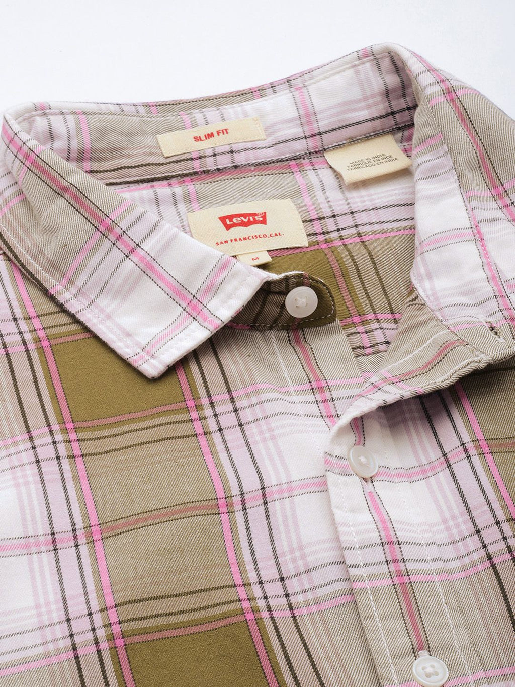  Levis Men Checked Slim Fit Pure Cotton Casual Shirt