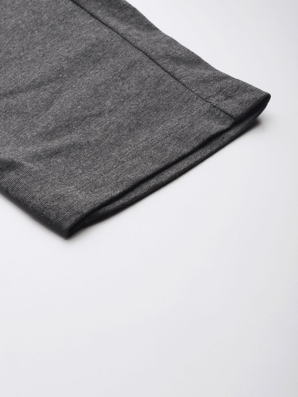  ADIDAS Men Charcoal Grey Brand Logo Embroidered Detail Track Pants