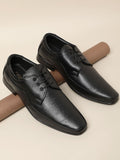  Liberty Men Black Textured Leather Formal Derbys