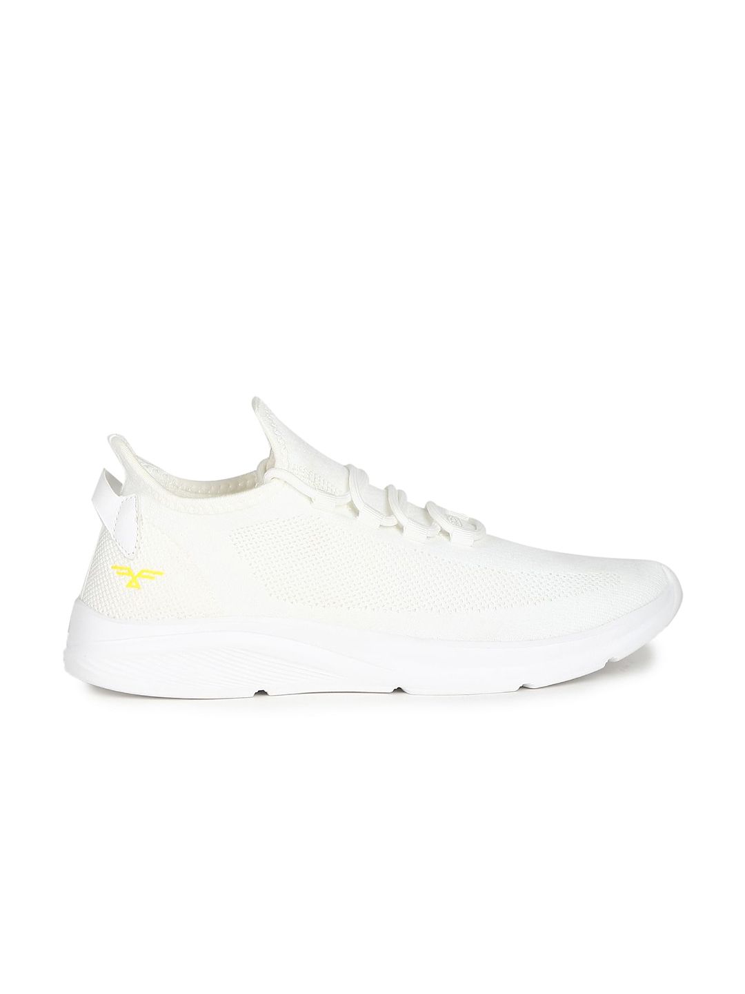  Flying Machine Men White Textile Walking Shoes