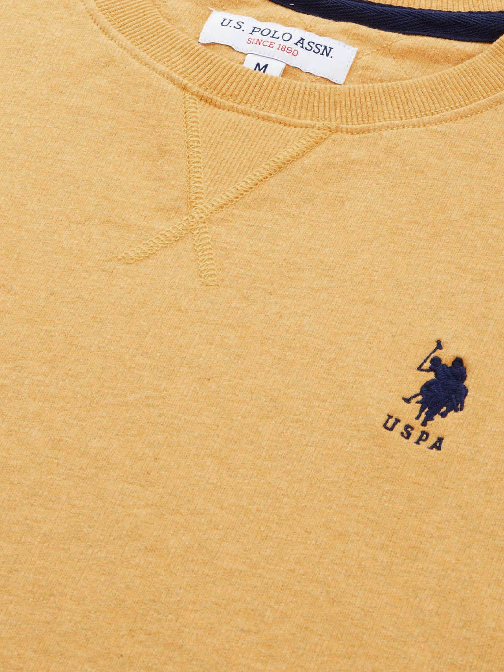 U.S. Polo Assn. U S Polo Assn Men Mustard Sweatshirt