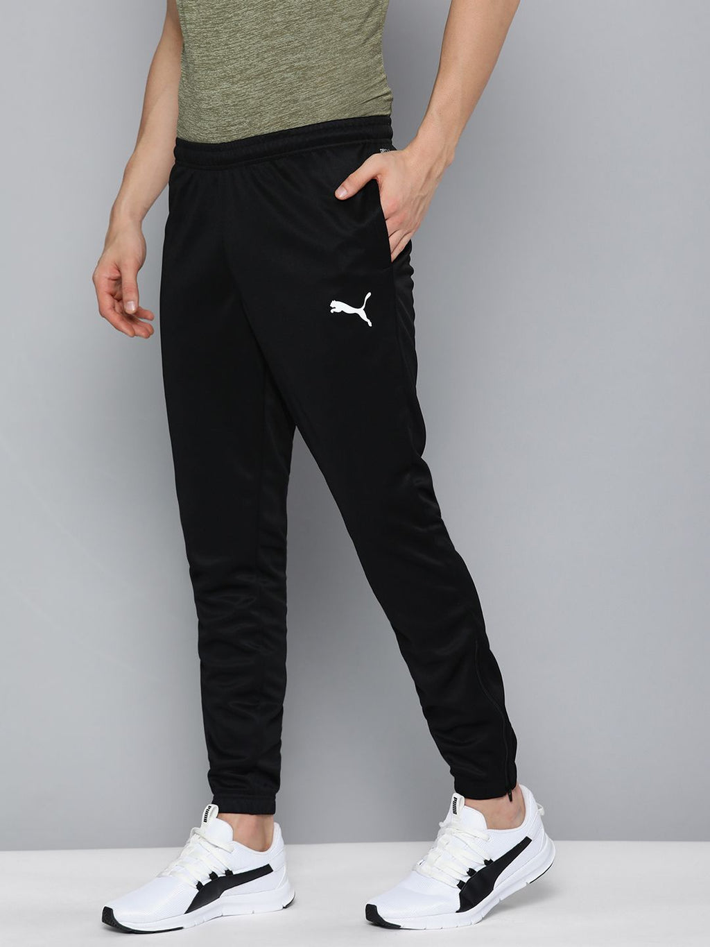  Puma Men Navy Blue DryCELL Team Rise Training Joggers