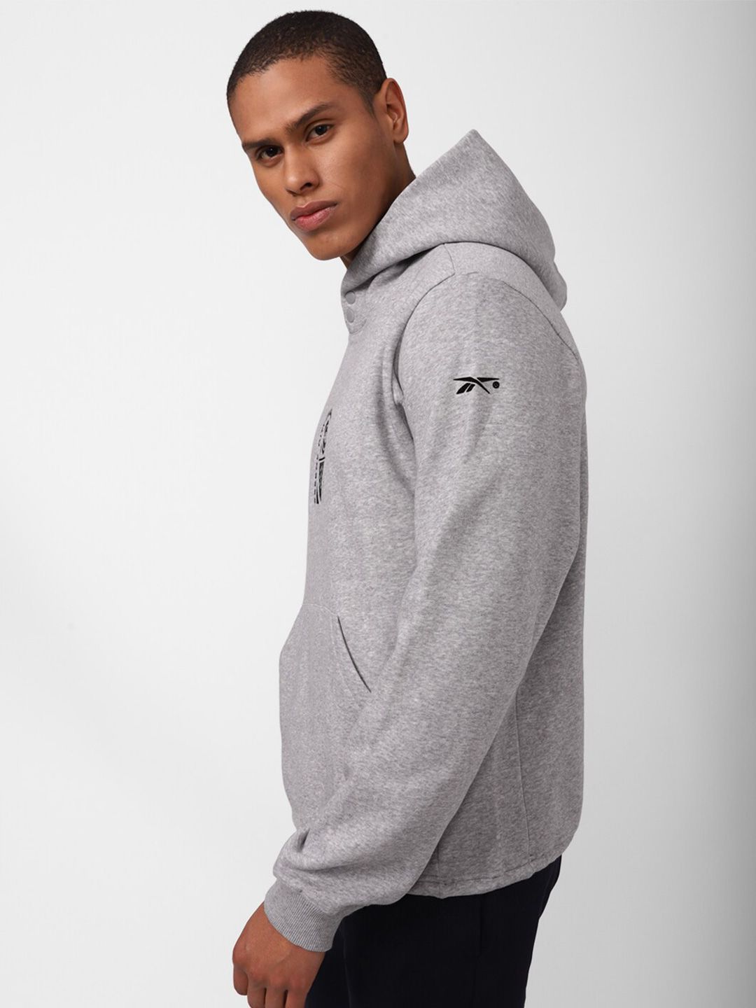 Reebok Men Rbk Classics BB City League FLC Hood Sweatshirt