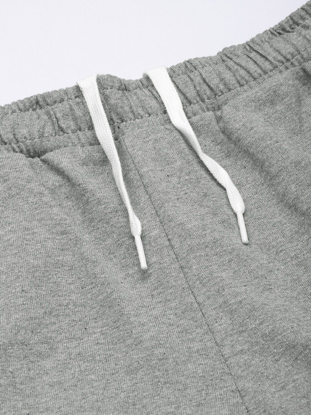  Puma Men Grey Melange Regular Fit Zippered Knitted Track Pants