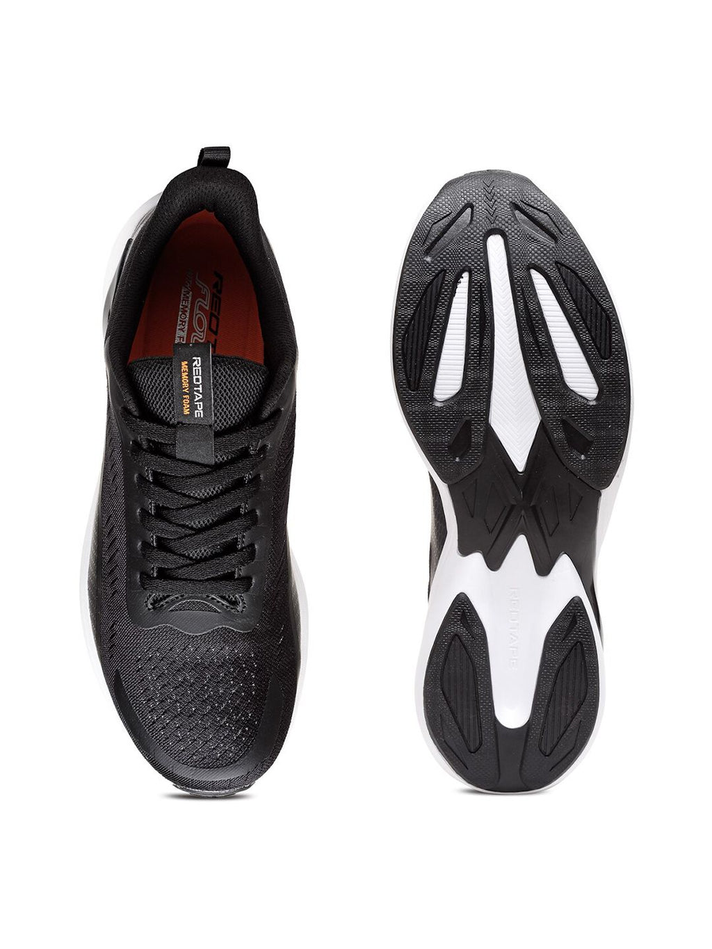 Red Tape Men Black Mesh Walking Shoes