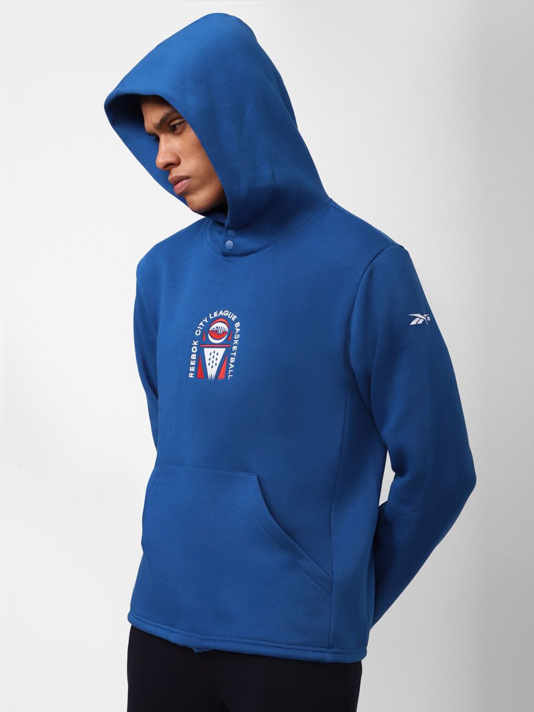  Reebok Men Rbk Classics BB City League Pure Cotton Hooded Sweatshirts