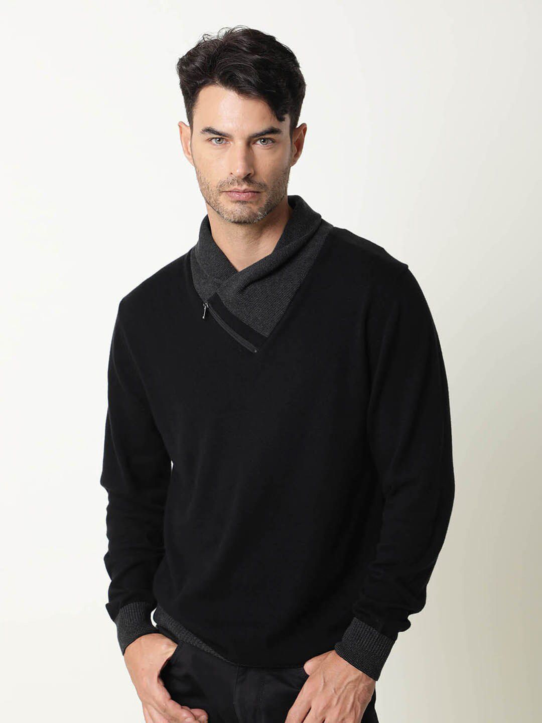  RARE RABBIT Cowl-Neck Cotton Sweatshirt
