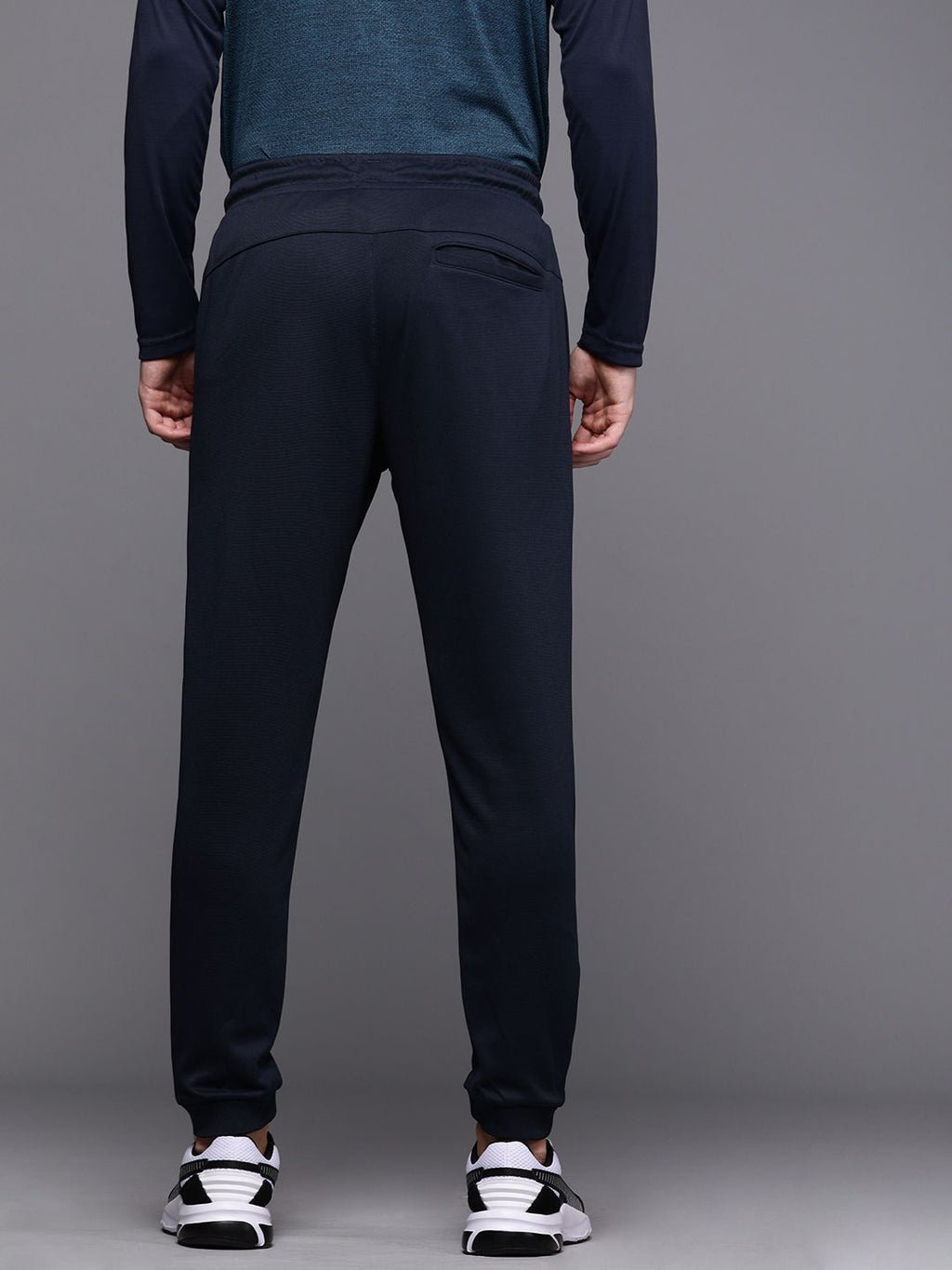  WROGN ACTIVE Men Navy Blue Solid Regular Fit Joggers