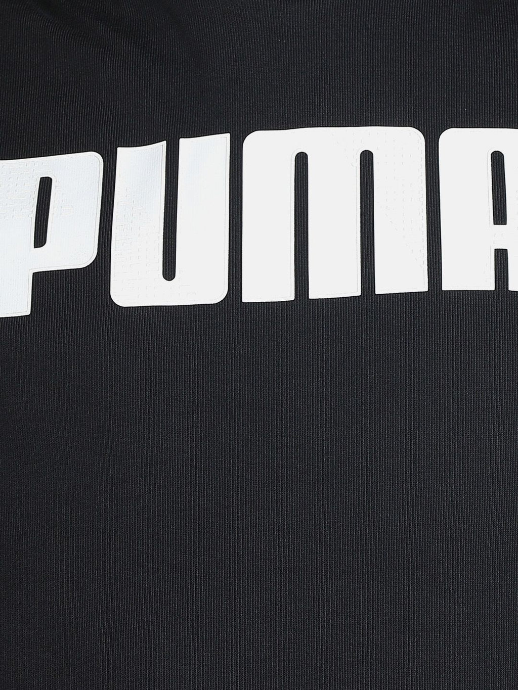  Puma Men Black Active Hoodie Printed Hooded Sweatshirt